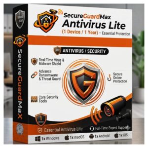 SecureGuardMaX Antivirus Lite (1 Device / 1 Year)