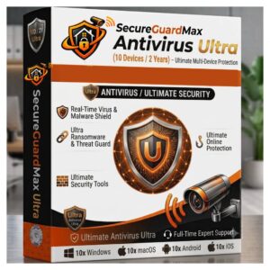 SecureGuardMaX Antivirus Ultra(10 Devices/2 Years)